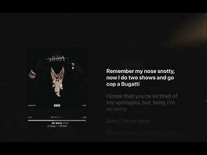 Lil Baby - So Sorry (Lyrics)