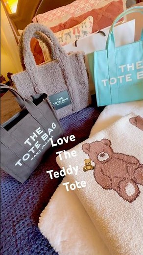 MARC JACOBS TEDDY MEDIUM TOTE BAG CRINKLE MINI & MORE COLLECTION #marcjacobsbag #collection