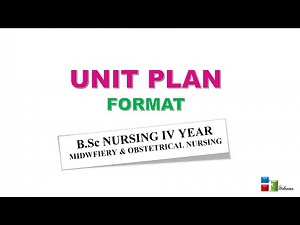 How to prepare Unit Plan