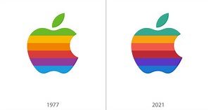 apple revives 1977 rainbow logo but colors don’t match the original