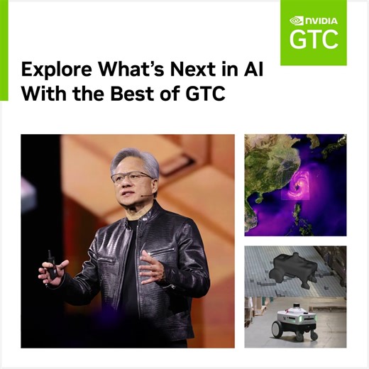 Explore what's next in #AI with the Best of GTC sessions from #GTC24. Watch the Keynote and top talks from GTC and other events on demand now. https://nvda.ws/3UmILvh #DataCenter | NVIDIA Data Center