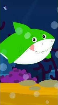 Five Little Sharks Song for Babies #nurseryrhymes #shorts