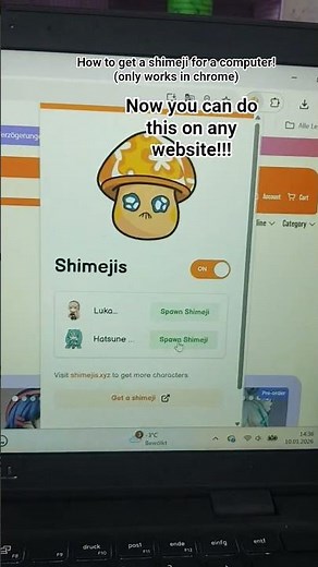 how to get a shimeji on your computers chrome!! #shimeji #miku #vocaloid #gacha #ddlc #legit