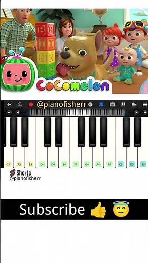 BINGO Song - Easy Piano Tune #shorts