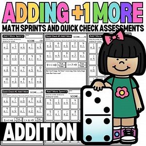 Mental Math Sprints and Quick Checks for Adding  1 | Addition up to 10