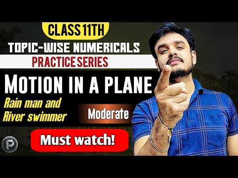 Relative Motion in River | Rain Man Swimmer Problems Practice | JEE/NEET 2026