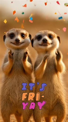 Tracey 🦋/ Embracing Daily Joys 🌟 | Happy Fri-YAY! 🌟 Let’s Meerkat-groove into the weekend like… 🐾🎉 Paws up, confetti flying, and the dance floor is officially open! ✨ Have... | Instagram
