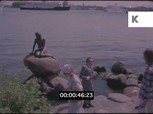 The Little Mermaid Statue, 1960s Copenhagen, 35mm