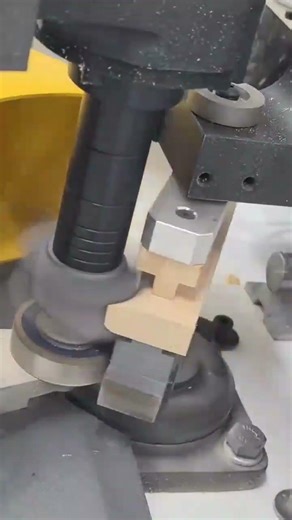 the process of forming wood using a machine #shorts