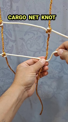 1.2K views | CARGO NET KNOT: Learn How to Tie a Rope Knot #ideas #diy #tutorials #fbreels #tips #monetizereels #knottips #knotwork #reels #tricks #knotting #tipsandtricks | Superhey DIY and IDEAS | Facebook