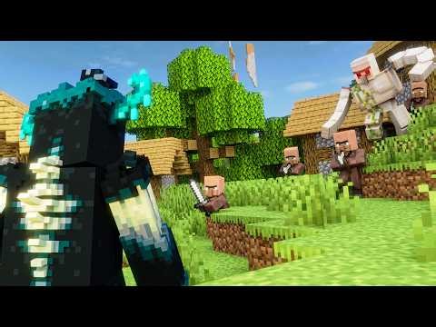 Villager Army VS The Warden! - Alex And Steve Life (Minecraft Animation)