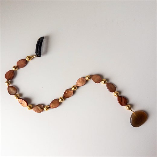 Auburn Gleam Single Strand Clip in Hair Beads - Etsy