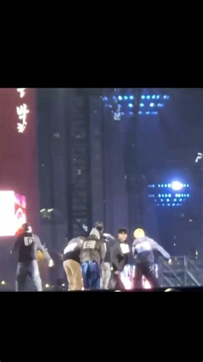 BTS practicing for today's concert