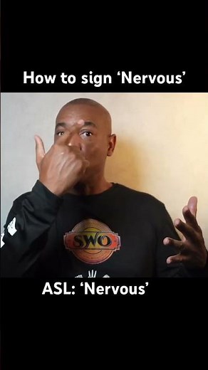 How to sign ‘Nervous’ in ASL