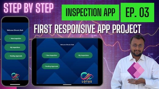 Power Apps Responsive App Project 🛠️ Build a Real-World Inspection App | EP03 – Build HomePage | Dilip Shah