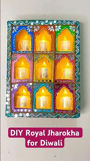 Tutorial: How to make Jharokha🪔 DIY Diwali decor #Shorts #Trending