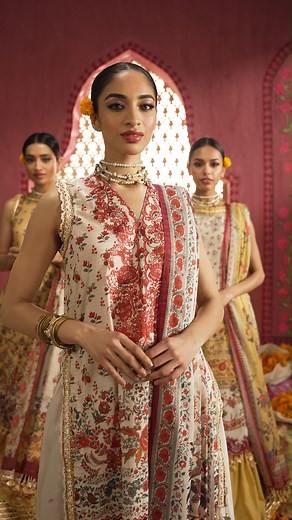 It's all about sharing moments of joy while wearing statement looks.​ Khaadi Eid Fabrics Collection.​ (Khaadi, Wear Yourself, Fabrics, Eid) | Khaadi