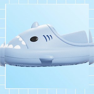 Watch Shark Slides Wrap Heel Shark Flip Flops on Amazon Live