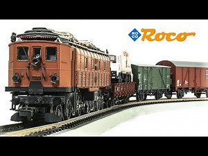 Roco HO-Scale 43508 SBB BE4/6 Electric Locomotive & Freights Cars Model Train Set Unboxing & Testing