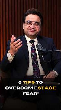 How to Overcome Stage Fear & Nervousness | Public Speaking Tips by Manoj Sharma #shorts