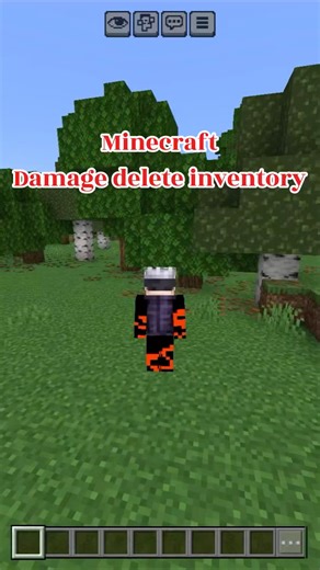 Minecraft but damage deletes my inventory #minecraft #minecraftgameplay