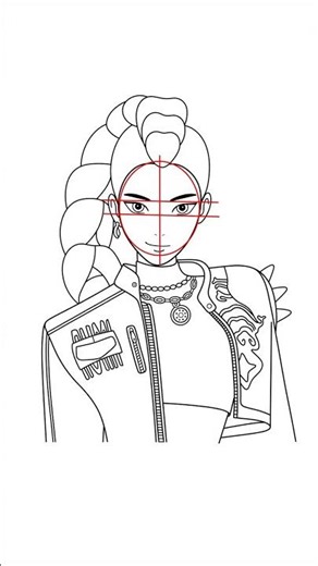 How To Draw Rumi Easy | Step-by-Step Rumi Drawing Tutorial | Netflix's K-Pop Demon Hunters #shorts