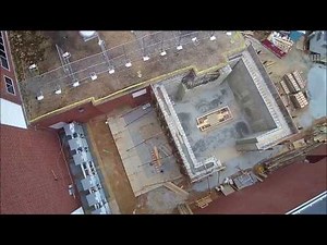 Linear Accelerator walls poured