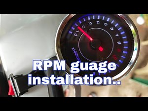 universal RPM guage installation. carb type motorcycle.