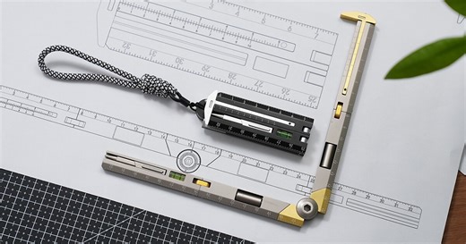 Tiny multitool ruler packs 10 features for construction and DIY projects