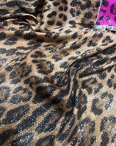 Leopard Print Sequin Fabric: 2-way Stretch Lycra, 60" Wide - Etsy