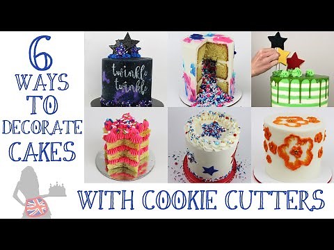 6 Ways To Decorate Cakes With Cookie Cutters