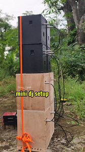 Mini dj setup, sound check | miniatur sound system