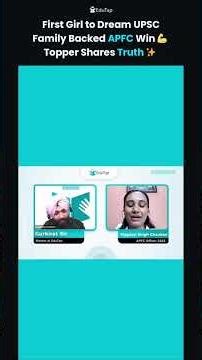 UPSC EPFO APFC Topper Reveals Family-Backed Mindset | Break Barriers and Win Early