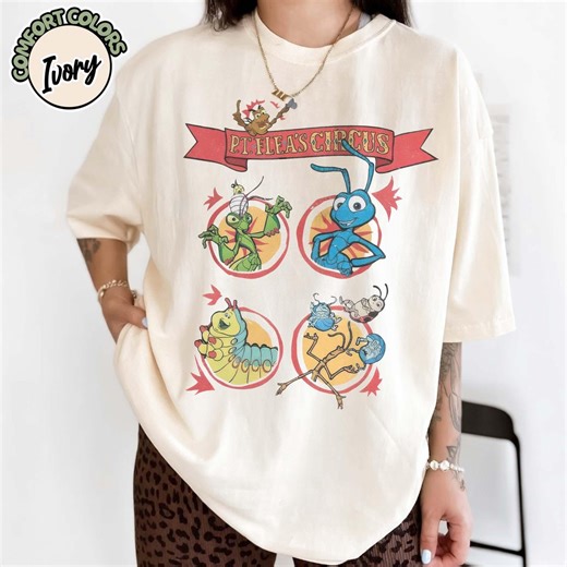Retro Pixar A Bug's Life PT Flea's Circus Shirt, P.T. Flea's Circus Tee, Disneyland A Bug's Land Family Tees, Heimlich Flik Hopper Bug Shirt - Etsy UK