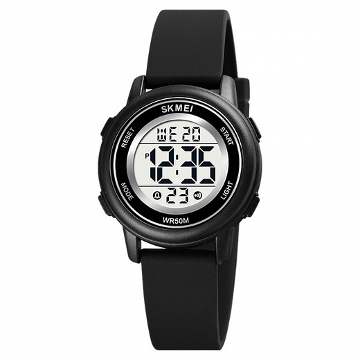 SKMEI Kids Watch Digital Wristwatch Fashion Multifunction Waterproof Outdoor Sports Luminous Watch for Children Students Boys Girls Black
