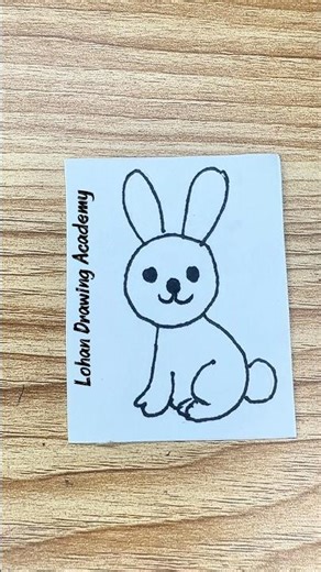 How to draw a Rabit easy #drawing #artshorts #easydrawing
