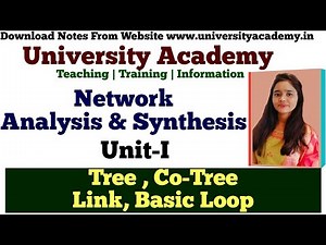 NAS2: Introduction to Tree | Co Tree | Link | Basic Loop and Basic Cutset | Network Analysis