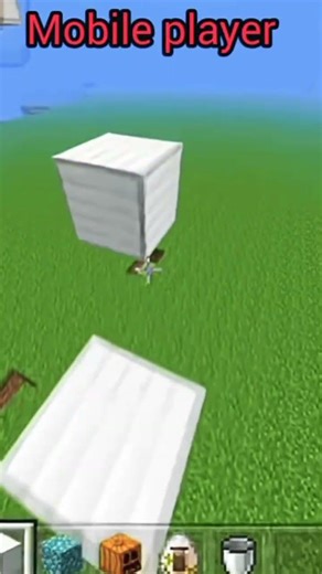 Minecraft PC players vs mobile player #viral #gaming #minecraft