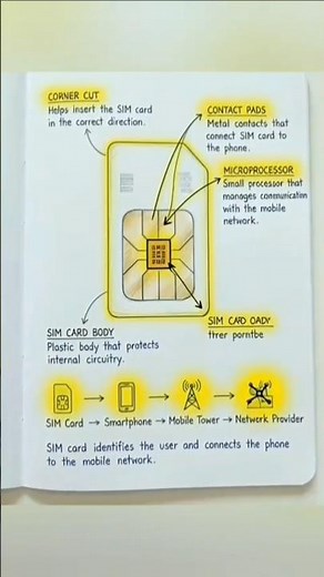 How SIM Card in your Cell phone Works? #Electronics #viral #electrical #shorts