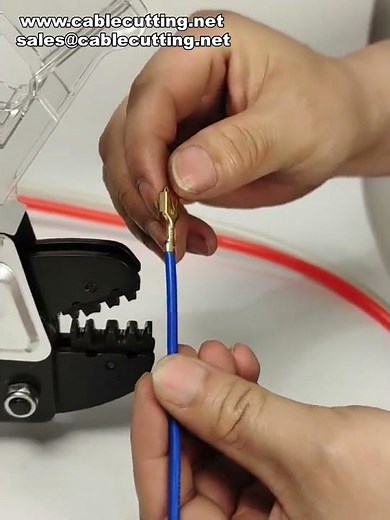 Multi Functional Pneumatic Terminal Crimping Machine Demonstration #factory #machine