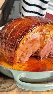 Day 19 - Orange & Honey Mustard Glazed Ham ✨ #christmasrecipe #christmasham