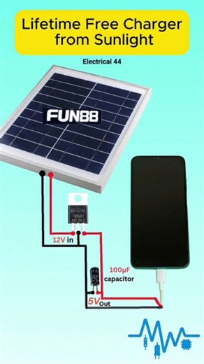 Electrical_44 on Instagram: "Solar Phone Charger | DIY 12V Panel + 7805 #reels #electronics #mobile #project #trending #solarenergy"