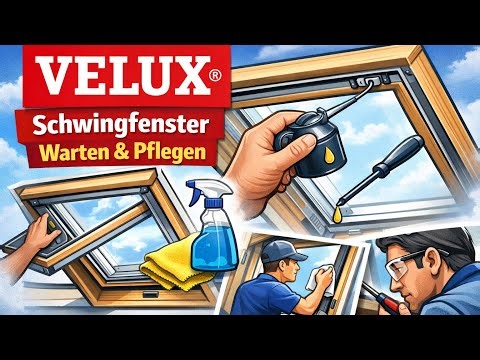 Velux center-pivot windows (VL windows): Maintenance, care and overhaul - Tilt windows - Maintena...
