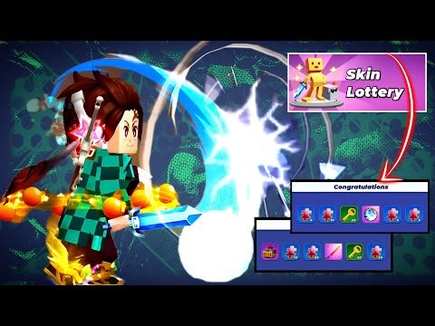 I Got New Sword Effect Bedwars Blockman Go | Spending Gcube On Skin Lottery Event Bedwars #bedwars