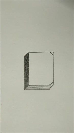 How to Draw a Book | Closed Book Drawing for Beginners #shorts