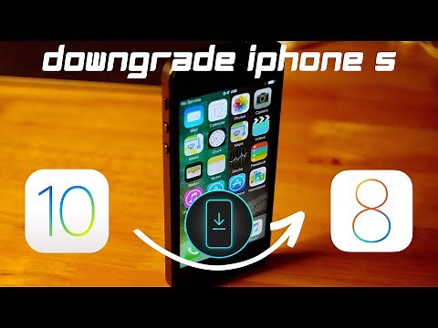 How to downgrade an iPhone 5 from iOS 10 to iOS 8 (LeetDown)