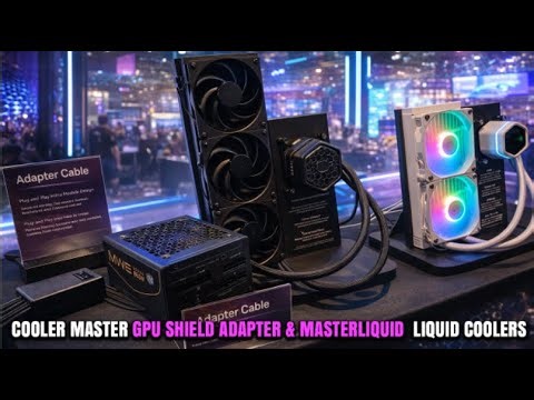 Cooler Master GPU Shield Adaptor And Updated MasterLiquid AIO CPU Liquid Coolers Launched @ CES 2026