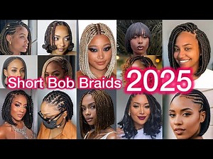 🔥80+ Best Short Bob Braids Hairstyle Ideas For women | Beautiful Short Braided Hairstyles for Ladies