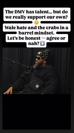 Smoke At The Shop | The DMV has talent… but do we really support our own? 🤔 Smoke At The Shop • Bryan Blake speak on Wale, hate, and the crabs in a barrel... | Instagram