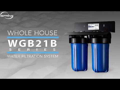 Best-selling | iSpring WGB21B Series Whole House Water Filtration System | 10-Inch 2-Stage
